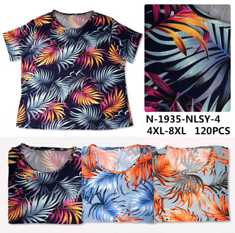 Bluzki damskie Roz 4XL-8XL, Mix Kolor Paczka 12 szt